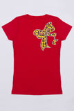 Leopard Bow Tee - Girls - Pineapple Clothing