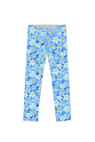 Little Forget-Me-Not Lucy Blue Floral Print Knit Legging - Girls - Pineapple Clothing