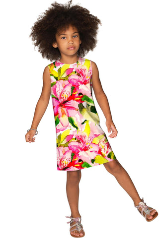 Little Havana Flash Adele Colorful Summer Shift Dress - Girls - Pineapple Clothing