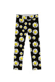 Little Oopsy Daisy Lucy Cute Black Floral Print Legging - Girls - Pineapple Clothing