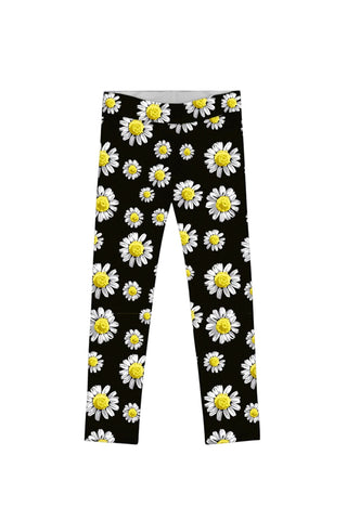 Little Oopsy Daisy Lucy Cute Black Floral Print Legging - Girls - Pineapple Clothing