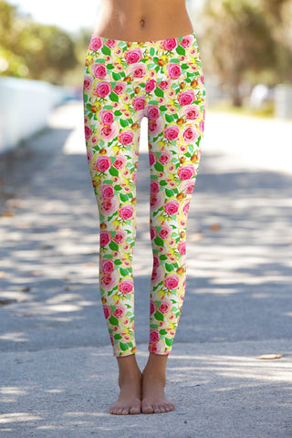 Little Rosarium Lucy Floral Performance Leggings - Women