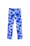 Little Wild Bloom Lucy Cute Blue Floral Print Leggings - Girls - Pineapple Clothing