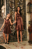 Chocolate Brown Sleeveless Chic Skater Fit Flare Mother Daughter Dress - Pineapple Clothing