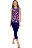 Make a Wish Emily Purple Fancy Sleeveless Top - Women - Pineapple Clothing