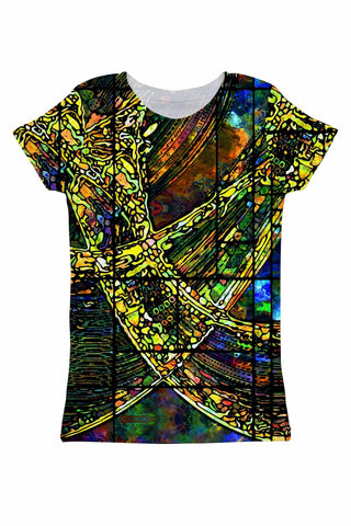 Merry Dancers Zoe Green Designer Print T-Shirt - Women - Pineapple Clothing