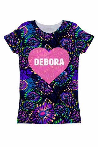 Midnight Glow Customized NAME Zoe Purple Tee - Women - Pineapple Clothing