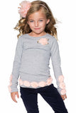 Cute Grey Dressy T-shirt - Girls - Pineapple Clothing