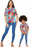 Amour Sophia Floral Print Designer Sleeved Dressy Top - Girls - Pineapple Clothing