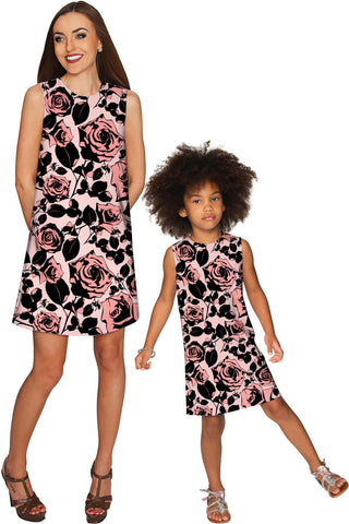 Flirty Girl Adele Shift Floral Mother and Daughter Dresses - Pineapple Clothing