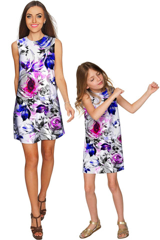 Floral Touch Adele Shift Floral Mother and Daughter Dress - Pineapple Clothing