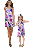 Floral Touch Sanibel Empire Waist Cute Grey Dress - Girls - Pineapple Clothing