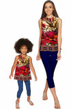 Free Spirit Emily Red Boho Sleeveless Party Top - Women - Pineapple Clothing