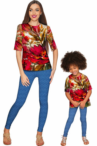 Free Spirit Sophia Elbow Sleeve Party Top - Mommy & Me - Pineapple Clothing