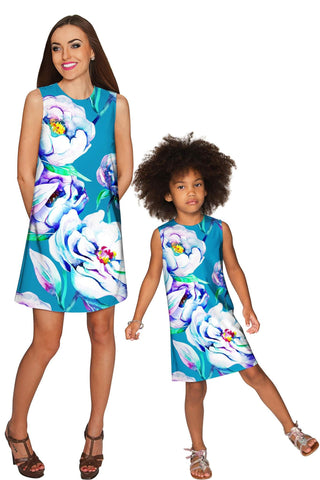 Gentle You Adele Shift Floral Mother Daughter Dress - Pineapple Clothing