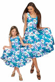Gentle You Vizcaya Fit & Flare Blue Flower Print Dress - Girls - Pineapple Clothing