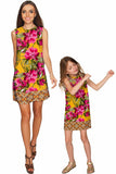 Indian Summer Adele Pink & Yellow Floral Shift Dress - Girls - Pineapple Clothing