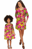 Indian Summer Gloria Fit & Flare Flower Print Dress - Girls - Pineapple Clothing