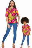 Indian Summer Sophia Yellow Pink Floral Print Top - Women - Pineapple Clothing