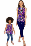 Make a Wish Emily Purple Fancy Sleeveless Top - Women - Pineapple Clothing