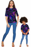 Midnight Glow Sophia Elbow Sleeve Dressy Top - Mommy & Me - Pineapple Clothing