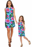 Peony Splash Adele Shift Party Mother and Daughter Dresses - Pineapple Clothing