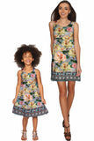Prima Donna Sanibel Empire Waist Floral Mother and Daughter Dresses - Pineapple Clothing