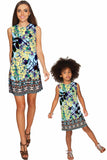Pure Tenderness Adele Blue Unique Printed Shift Dress - Girls - Pineapple Clothing