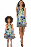 Pure Tenderness Sanibel Empire Waist Floral Mother and Daughter Dress - Pineapple Clothing