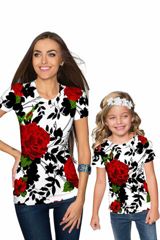 Queen Power Zoe Designer Floral T-Shirt - Mommy & Me - Pineapple Clothing