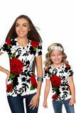 Queen Power Zoe White Floral Print Designer T-Shirt - Women - Pineapple Clothing