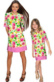 Rosarium Grace Shift Floral Mother and Daughter Dress - Pineapple Clothing