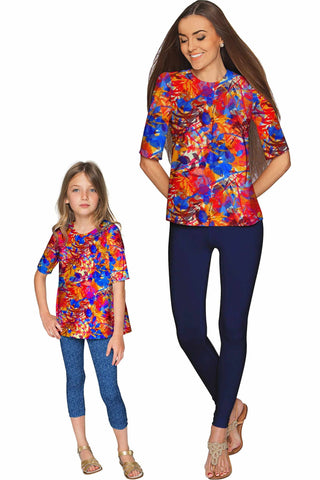 Summer Dizziness Sophia Elbow Sleeve Dressy Top - Mommy & Me - Pineapple Clothing
