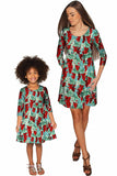 Toscana Gloria Green Pattern Empire Waist Dress - Women - Pineapple Clothing