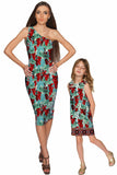 Toscana Layla One-Shoulder Green Midi Eco Dress - Women - Pineapple Clothing