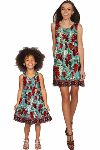 Toscana Sanibel Empire Waist Floral Mommy and Me Dress - Pineapple Clothing