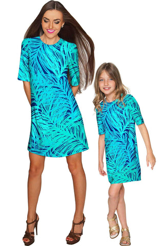 Tropical Dream Grace Shift Floral Mommy and Me Dresses - Pineapple Clothing