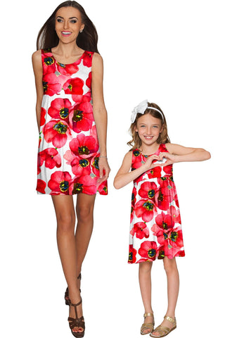 Tulip Salsa Sanibel Empire Waist Floral Mommy and Me Dresses - Pineapple Clothing