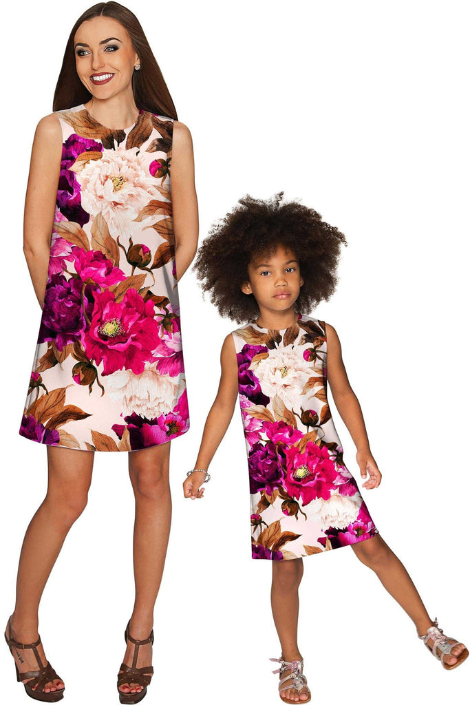 Vintage Charm Adele Floral Retro Shift Dress - Girls - Pineapple Clothing