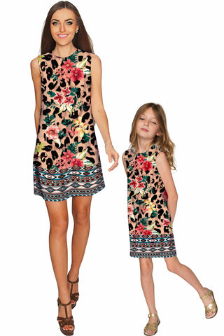 Wild & Free Adele Shift Party Mother Daughter Dress - Pineapple Clothing