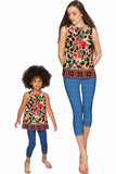 Wild & Free Emily Floral Leopard Print Dressy Top - Women - Pineapple Clothing