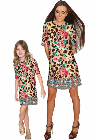 Wild & Free Grace Shift Floral Mother and Daughter Dresses - Pineapple Clothing