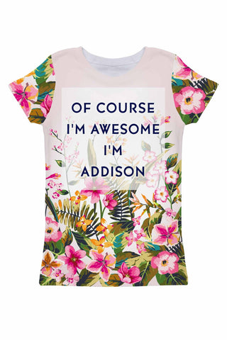 Mountain Garden Customized NAME Zoe T-Shirt - Women - Pineapple Clothing