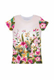 Mountain Garden Zoe White Floral Print Eco T-Shirt - Girls - Pineapple Clothing