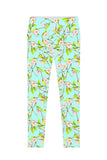 Muse Lucy Green Floral Print Performance Leggings - Women - Pineapple Clothing