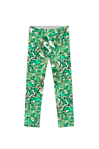 Nephrite Fantasy Lucy Cute Green Printed Leggings - Girls - Pineapple Clothing