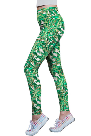 Nephrite Fantasy Lucy Printed Performance Leggings - Women - Pineapple Clothing