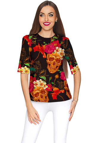 No Doubt Sophia Black Evening Sleeved Catchy Top - Women - Pineapple Clothing