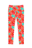 Oh So Sassy Lucy Floral Print Performance Leggings - Women - Pineapple Clothing