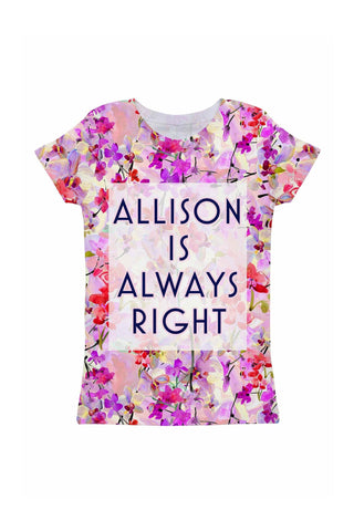Orchid Caprice Customized NAME Zoe T-Shirt - Girls - Pineapple Clothing